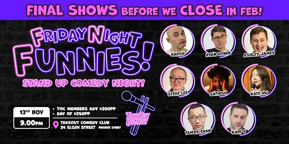 This week at TakeOut Comedy - Friday Night Funnies!