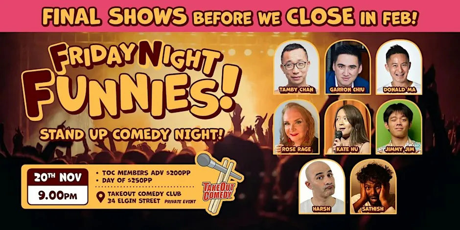 This week at TakeOut Comedy - Friday Night Funnies!